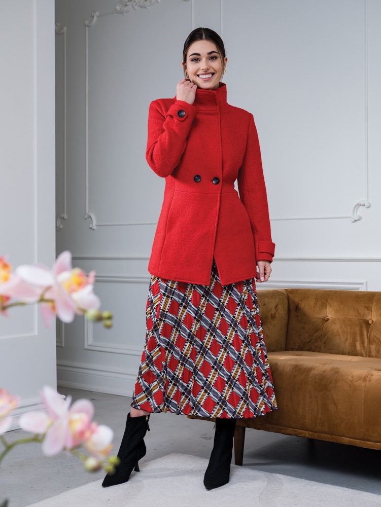 A42025(jacket)_red+A42050(skirt)_red combo